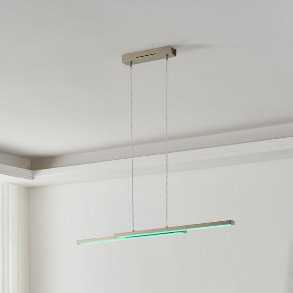 EGLO connect Fraioli-Z lampă suspendată LED nichel, reglabil, Gri, Camera de zi / sufragerie, Metal, Modern