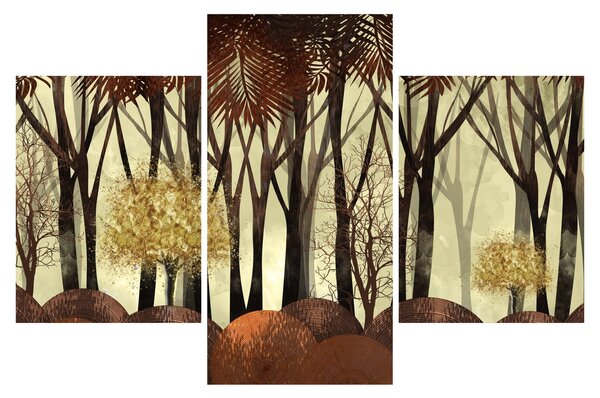Tablou - Pădure decorativă (90x60 cm)