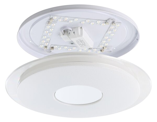 EGLO connect Lanciano-Z LED plafonieră cu Ø 45cm, reglabil, Alb, Camera de zi / sufragerie, Plastic