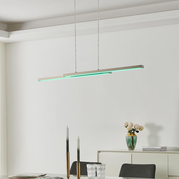 EGLO connect Fraioli-Z lampă suspendată LED nichel, reglabil, Gri, Camera de zi / sufragerie, Metal, Modern