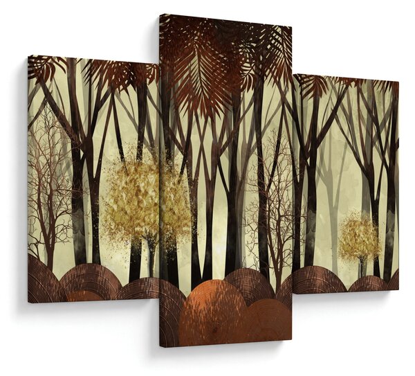 Tablou - Pădure decorativă (90x60 cm)