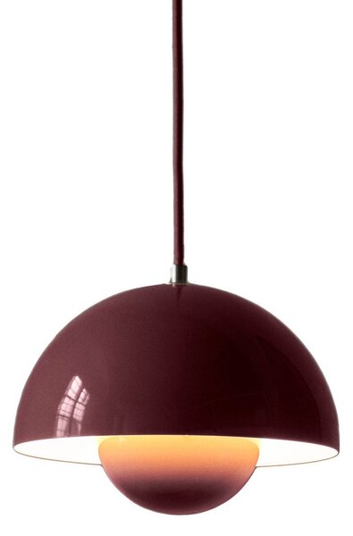 Lustră Pendul &Tradition, Flowerpot VP1, reglabil, Roz / Rosé, Camera de zi, Metal, Design
