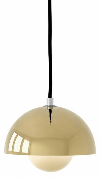 Lustră Pendul &Tradition, Flowerpot VP10, reglabil, Auriu / Alamă, Camera de zi, Metal, Design