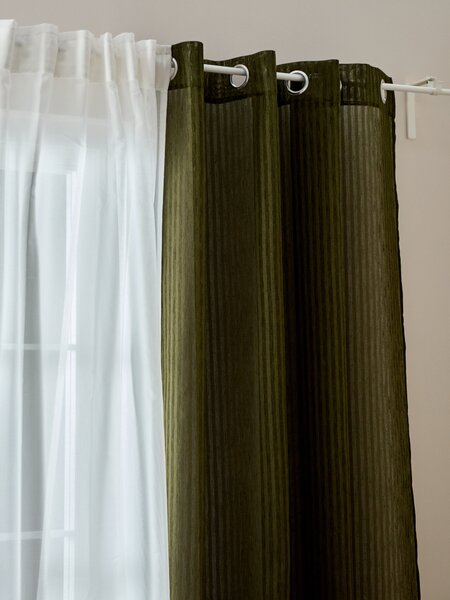Sinsay - Perdea - verde-maroniu