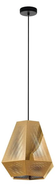 EGLO Lampă suspendată Chiavica, alamă, 1 lumină, Ø36cm, reglabil, Auriu / Alamă, Camera de zi / sufragerie, Metal