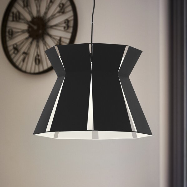 EGLO Lampă suspendată Valecrosia, negru, Ø 42 cm, reglabil, Negru, Camera de zi / sufragerie, Metal, Modern