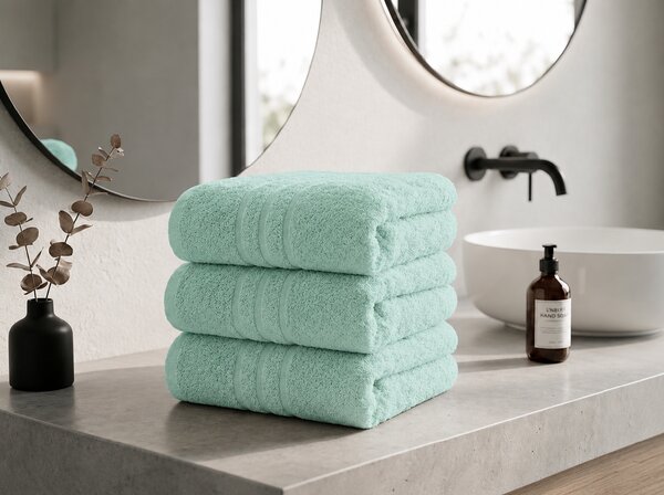 Prosop CLASSIC COLOR 50 x 100 cm mentol, 100% bumbac