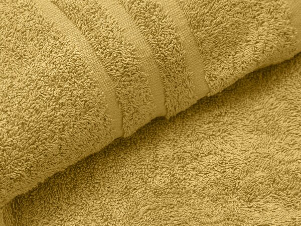 Prosop CLASSIC COLOR 50 x 100 cm mustar, 100% bumbac