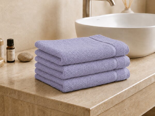 Prosop CLASSIC COLOR mic lavanda 30x50 cm, 100% bumbac