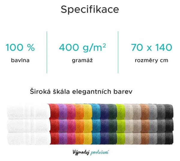 Prosop de baie CLASSIC COLOR 70 x 140 cm petrol, 100% bumbac