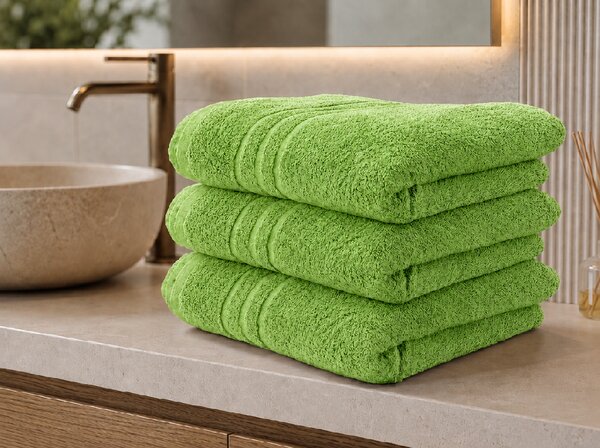 Prosop de baie CLASSIC COLOR 70 x 140 cm verde, 100% bumbac