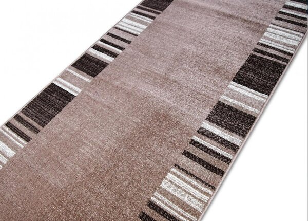 Traversa Hol, Model Mira 24070 120, Festonata, Latime 60 cm, Maro 60 x 200