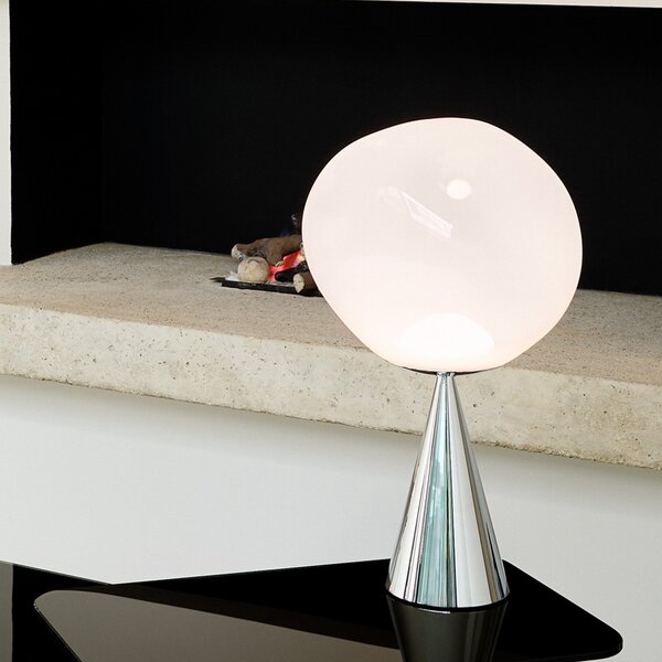 Lampă de masă Tom Dixon, Melt Cone Fat, reglabil, Metalic, Camera de zi, Plastic, Design