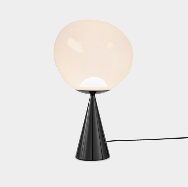 Lampă de masă Tom Dixon, Melt Cone Fat, reglabil, Negru, Camera de zi, Metal, Design