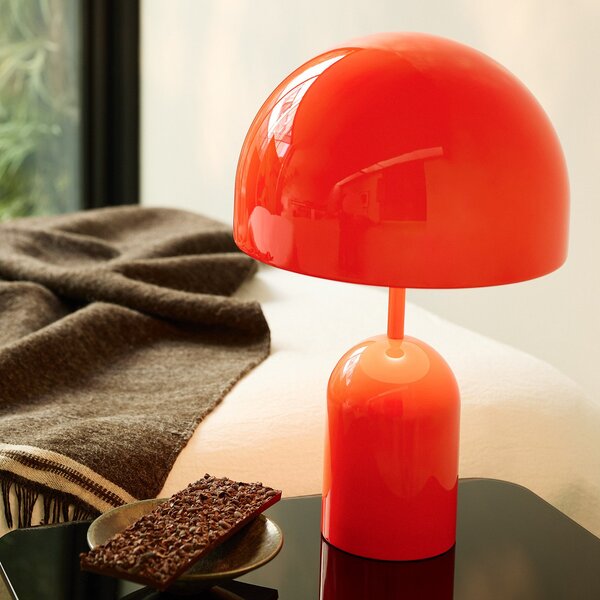 Lampă de masă Tom Dixon, Bell, reglabil, Roșu, Camera de zi, Metal, Design