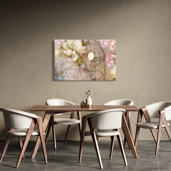 Tablou - Ornament de flori (90x60 cm)