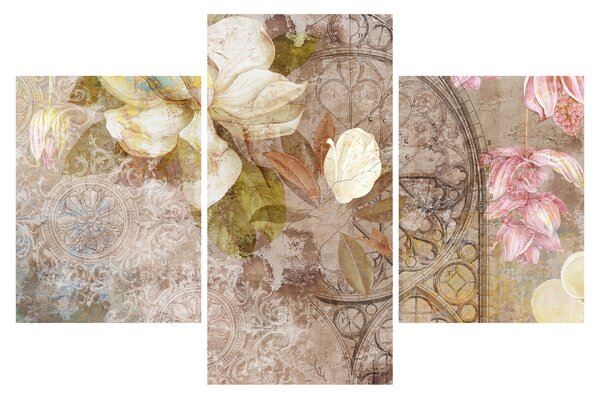 Tablou - Ornament de flori (90x60 cm)