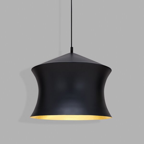 Lustră Pendul Tom Dixon, Beat, reglabil, Negru, Camera de zi, Alamă, Design