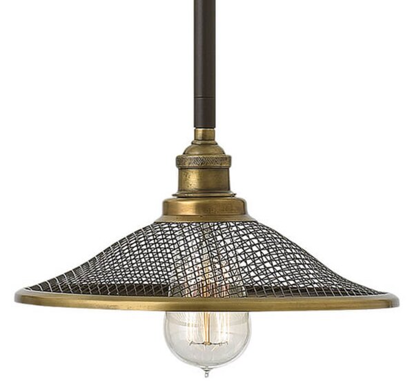 HINKLEY Lampă pendul Rigby 1 bec, reglabil, Bronz / Alamă Veche, Camera de zi / sufragerie, Metal, Design industrial