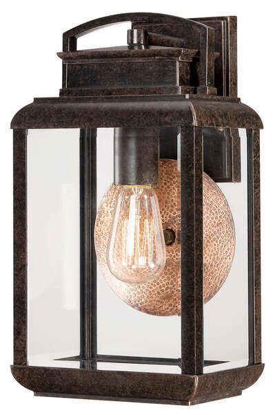 QUOIZEL Byron - aplică de exterior, design retro, reglabil, Bronz / Alamă Veche, Metal, Design industrial, Felinar