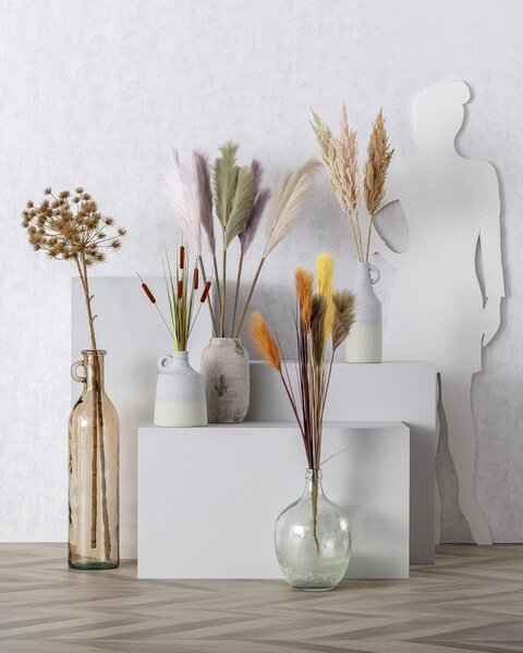 Larbă de pampas 110cm light pink