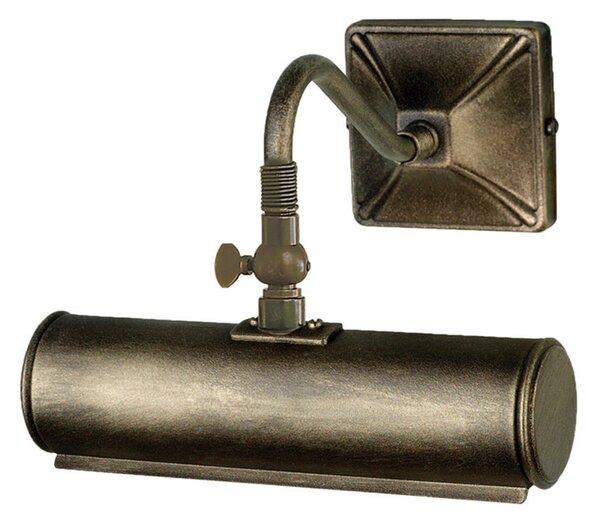 Elstead Aplică tablou Picture Lights negru/auriu, 19 cm, reglabil, Camera de zi / sufragerie, Metal, Antichitate