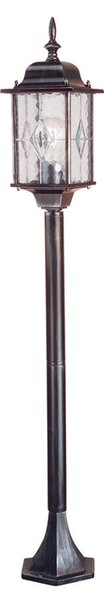 Elstead Lampă de trotuar Wexford WX4, Negru, Metal, Antichitate, Felinar