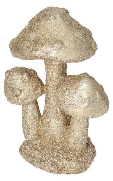 Decoracja Golden Mushroom 12cm