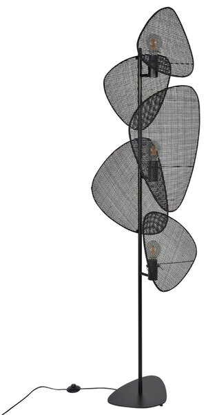 Lampadar MARKET SET, Screen, Negru, Camera de zi, Lemn, Design