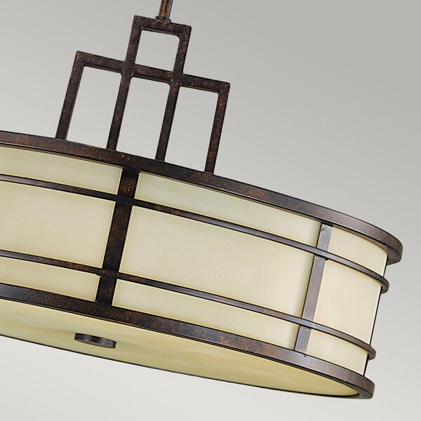 FEISS Lampă suspendată Fusion, reglabil, Bronz / Alamă Veche, Camera de zi / sufragerie, Metal