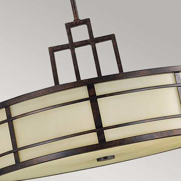 FEISS Lampă suspendată Fusion, reglabil, Bronz / Alamă Veche, Camera de zi / sufragerie, Metal
