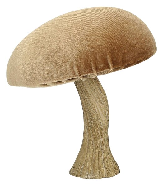 Decorațiuni Velvet Mushroom 17 cm caramel