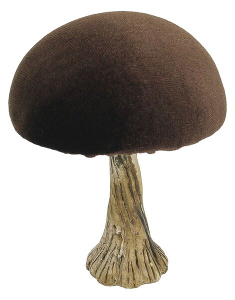 Decorațiuni Velvet Mushroom 10 cm brown