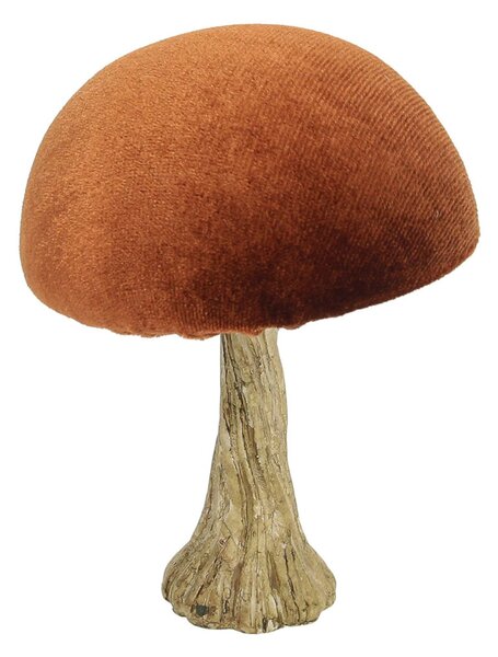 Decorațiuni Velvet Mushroom 10 cm orange