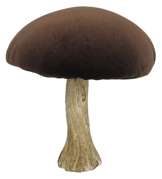 Decorațiuni Velvet Mushroom 17 cm brown