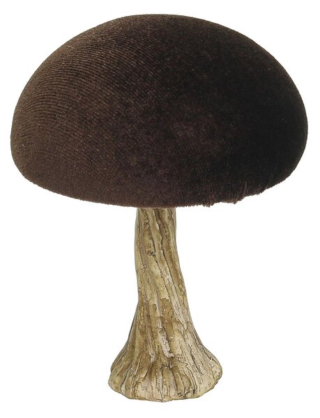 Decorațiuni Velvet Mushroom 10 cm brown
