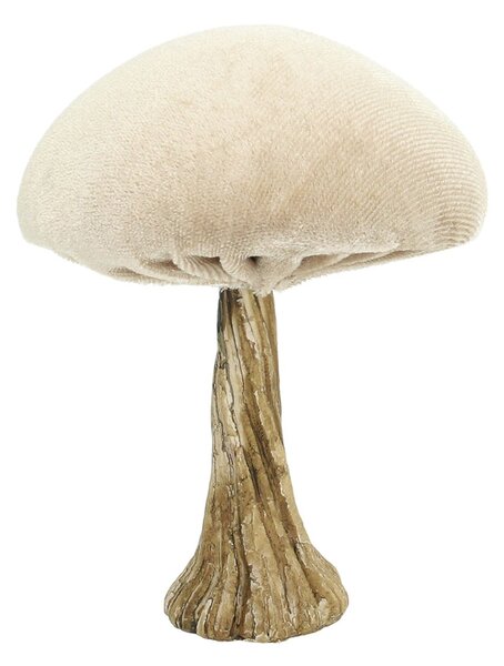 Decorațiuni Velvet Mushroom 10 cm beige