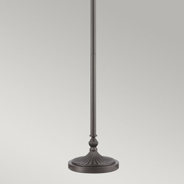 QUOIZEL Lampadar Kami cu abajur stil Tiffany, Bronz / Alamă Veche, Camera de zi / sufragerie, Sticlă, Tiffany