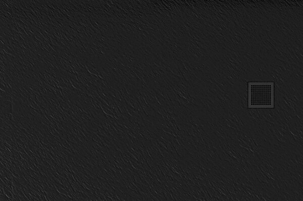 New Trendy Mori cădiță de duș dreptunghiulară 120x90 cm negru B-0406