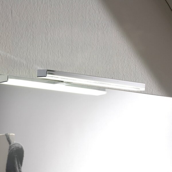 Ebir Lampă LED economică oglindă Esther S3, IP44, Metalic, Baie, Metal, Modern