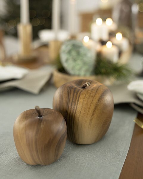 Decorațiuni Wooden Apple II 8 cm