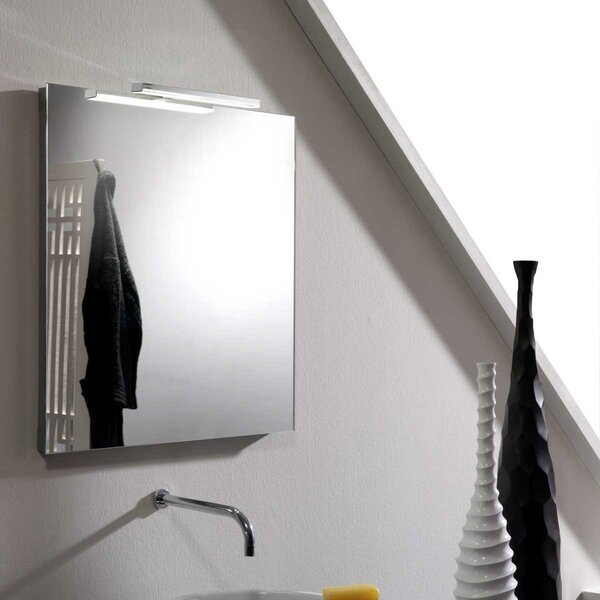 Ebir Lampă LED economică oglindă Esther S3, IP44, Metalic, Baie, Metal, Modern