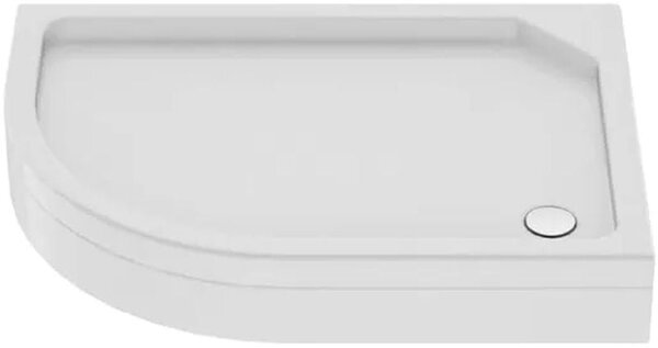 New Trendy New Maxima cădiță de duș semirotundă 100x80 cm alb B-0339