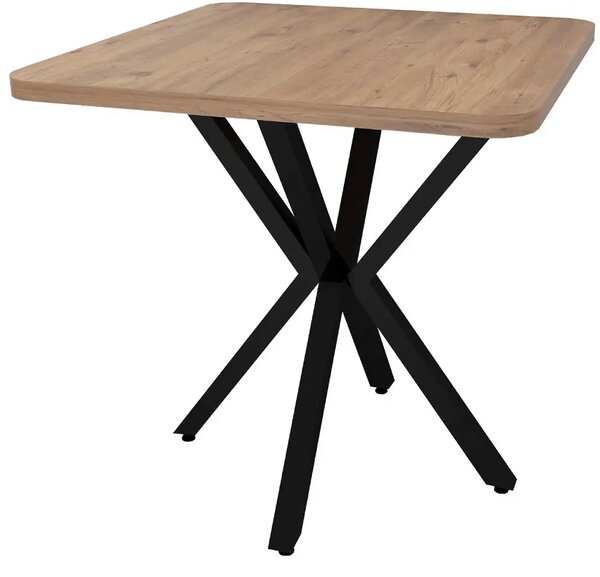 Masa bucatarie patrat texturata, Homs 70 x 70X75 cm,600125