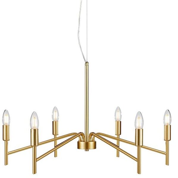 Markslöjd Monarch lampă suspendată 6x18 W auriu 108210