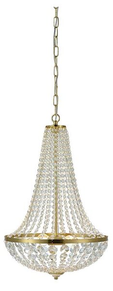 Markslöjd Gränsö lampă suspendată 2x40 W alamă-transparent 106119
