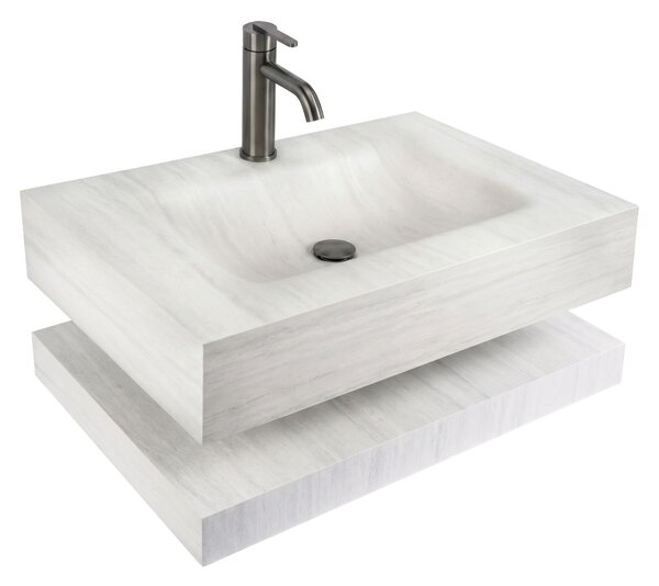 Lavoar suspendat cu raft Rea Apollo Muralto Roma 80