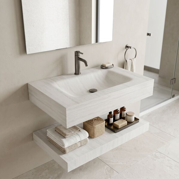 Lavoar suspendat cu raft Rea Apollo Muralto Roma 80