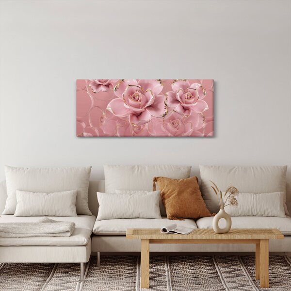 Tablou - Decor floral (120x50 cm)