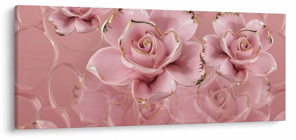 Tablou - Decor floral (120x50 cm)